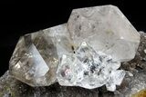 Herkimer Diamond Crystal Cluster on Druzy Quartz - New York #175392-2